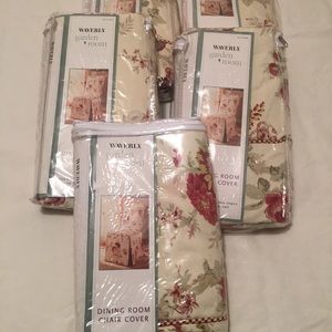 Set/5 waverly Norfolk rose dining chair covers